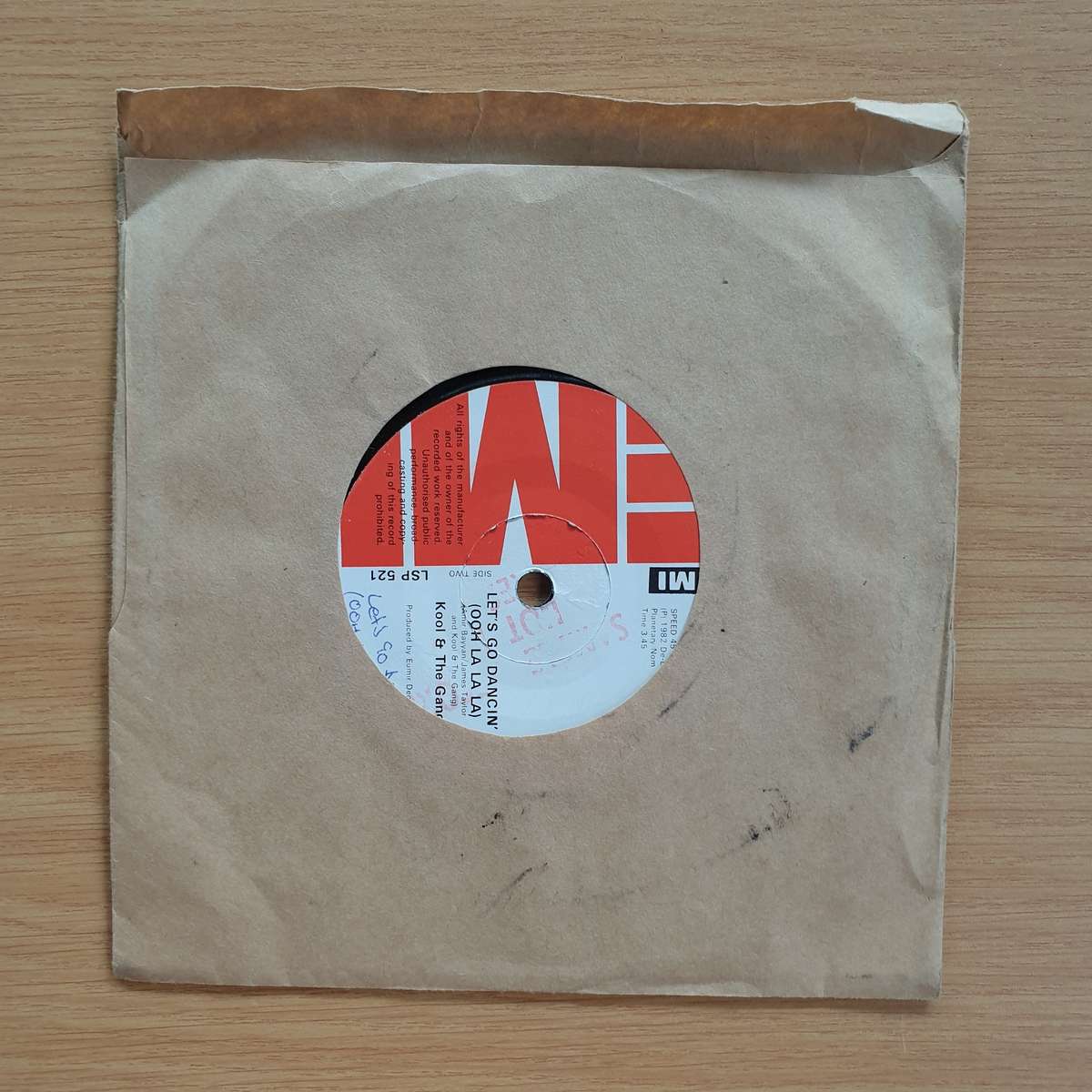 Kool & The Gang  Let's Go Dancin' (Ooh La, La, La) / Big Fun | Vinyl 7" Single | (VG+)