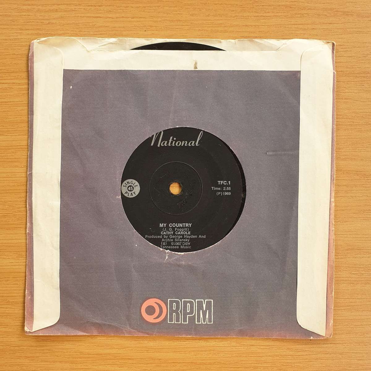Cathy Carole - let's Build Together/ My Country  | Vinyl 7" Single | (VG+)