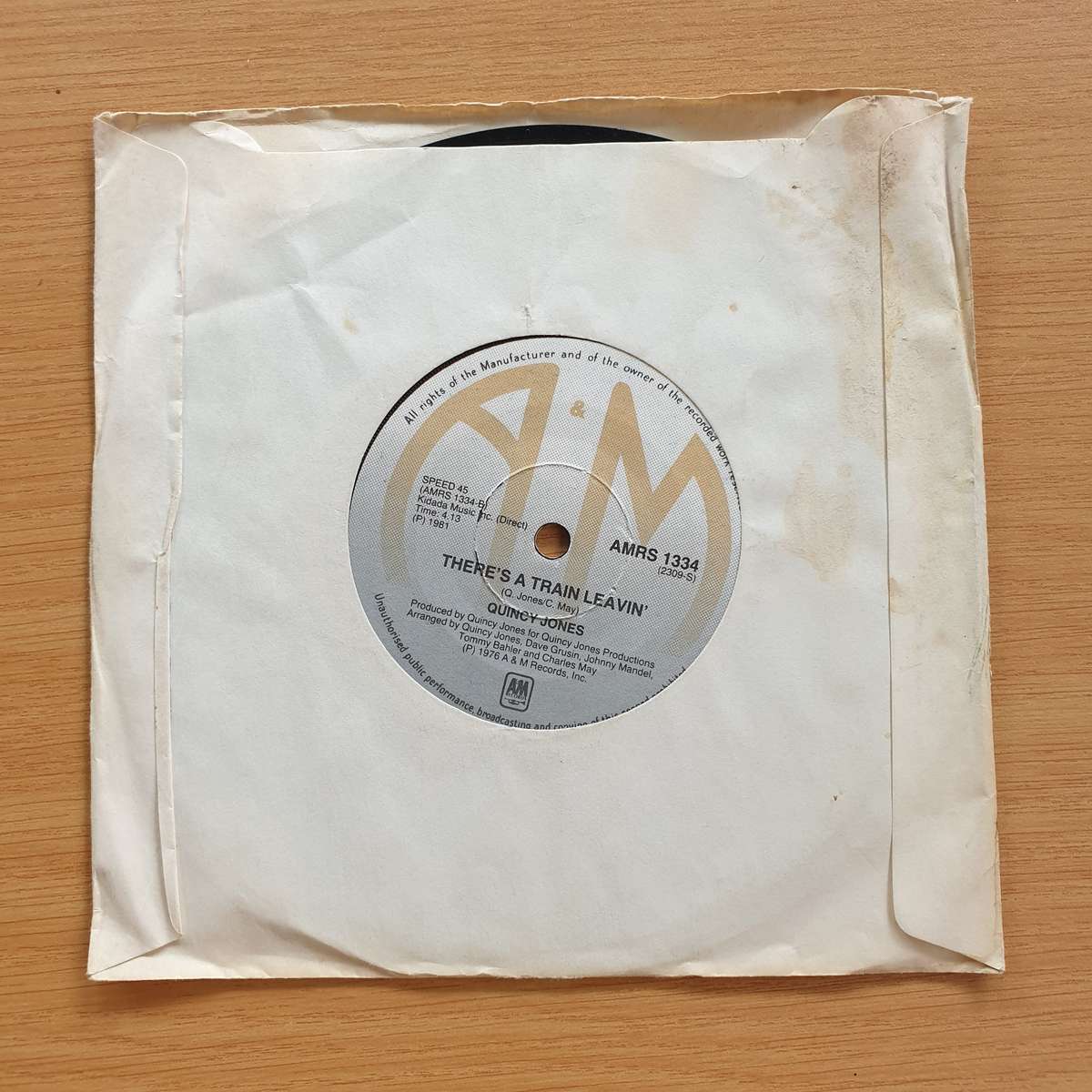 Quincy Jones  Ai No Corrida | Vinyl 7" Single | (VG+)