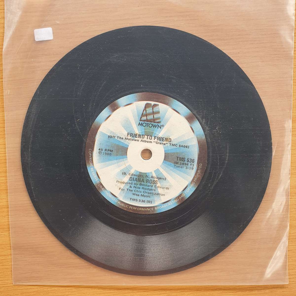 Diana Ross  Upside Down   | Vinyl 7" Single | (VG+)