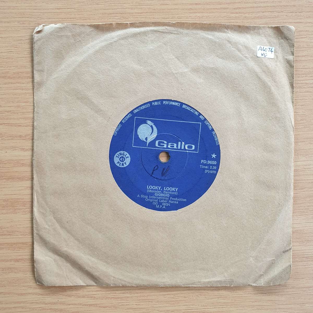Giorgio  Looky, Looky / Happy Birthday | Vinyl 7" Single | (VG)