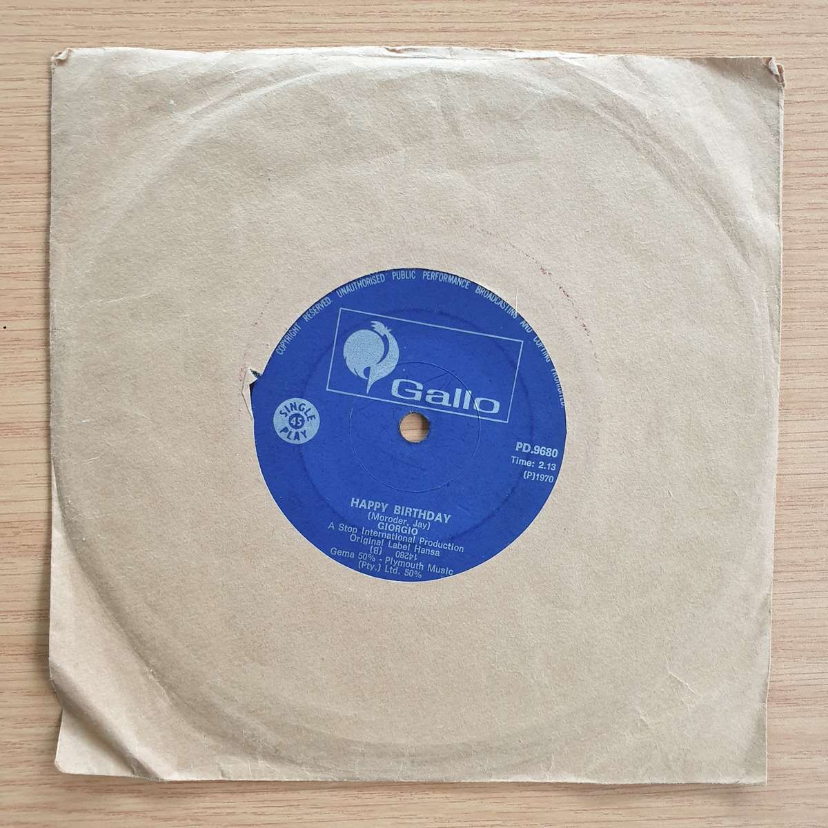 Giorgio  Looky, Looky / Happy Birthday | Vinyl 7" Single | (VG)