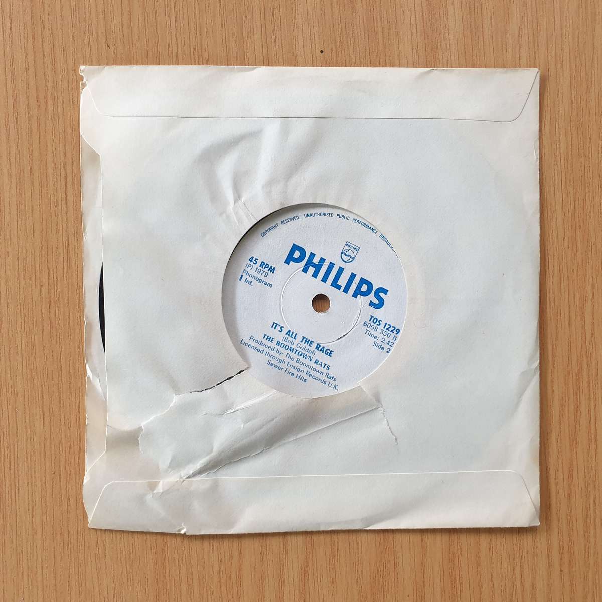 The Boomtown Rats  I Don't Like Mondays | Vinyl 7" Single | (VG)