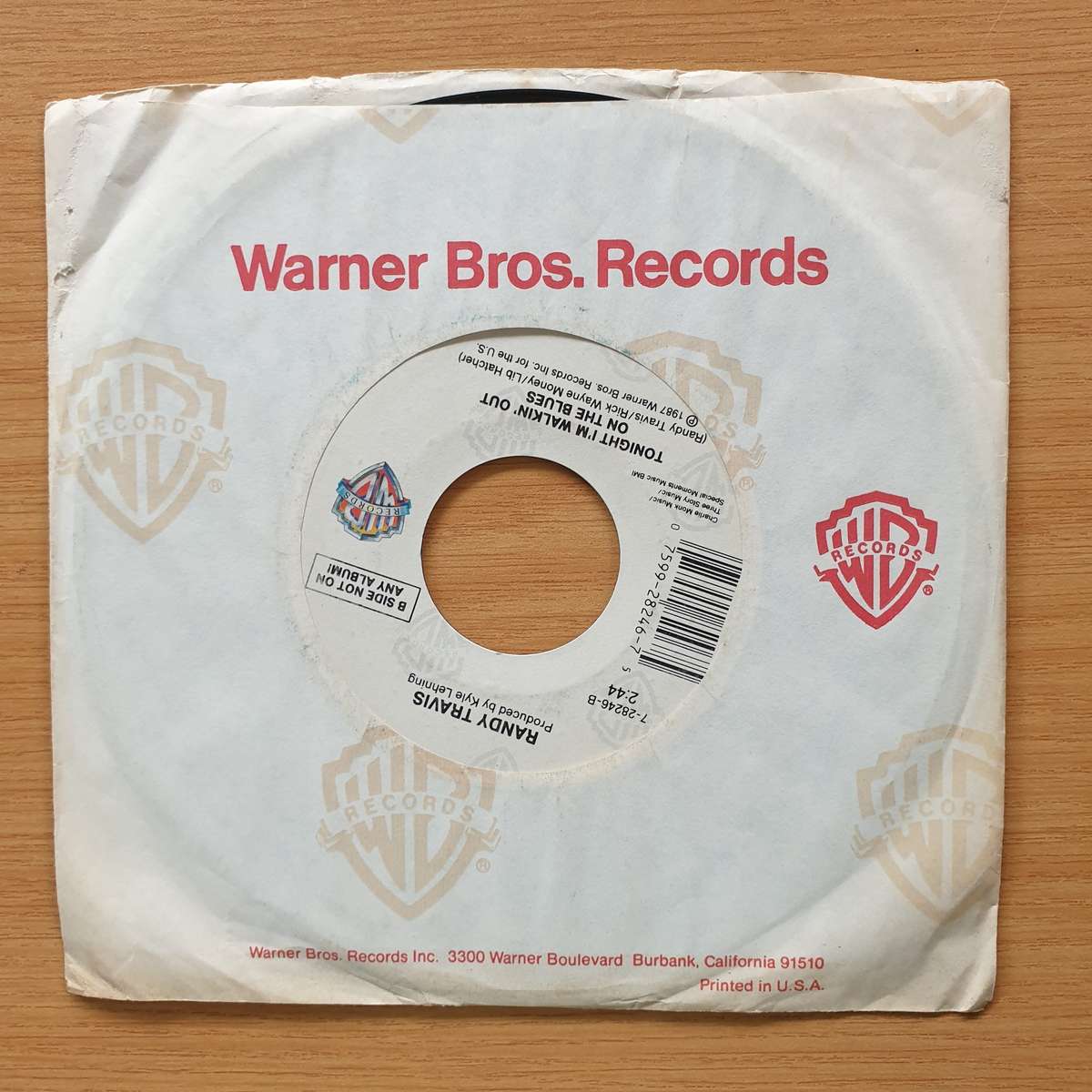 Randy Travis  I Won't Need You Anymore (Always And Forever) | Vinyl 7" Single | (VG+)