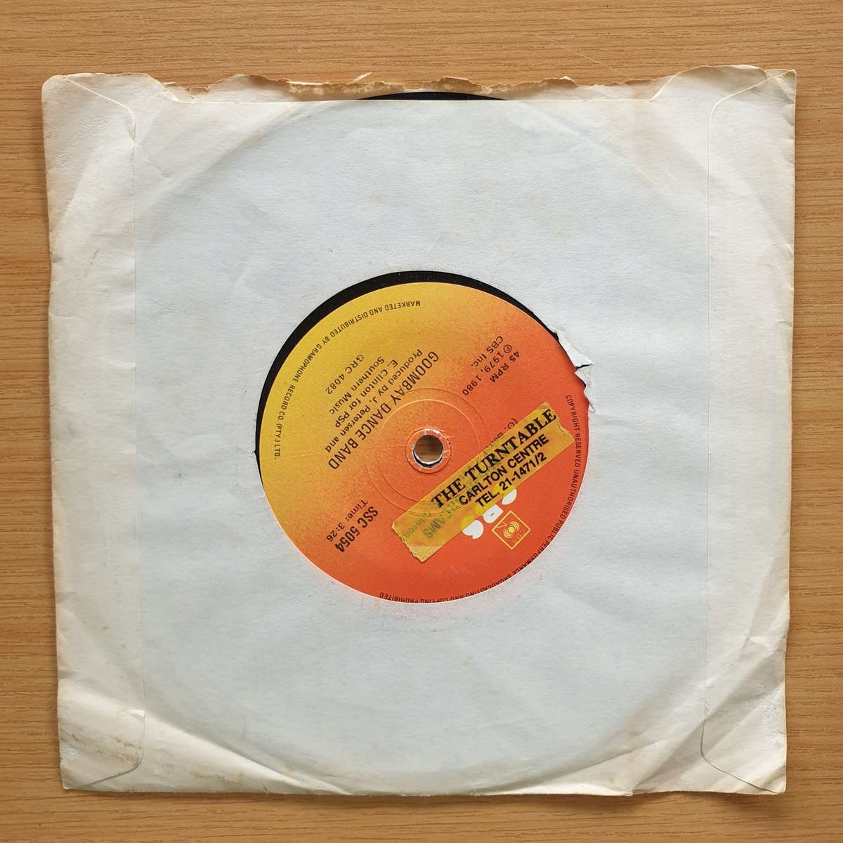Goombay Dance Band  Sun Of Jamaica | Vinyl 7" Single | (VG+)