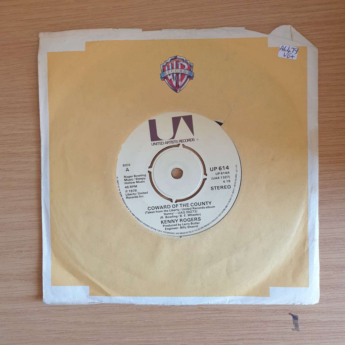 Kenny Rogers  Coward Of The County | Vinyl 7" Single | (VG+)