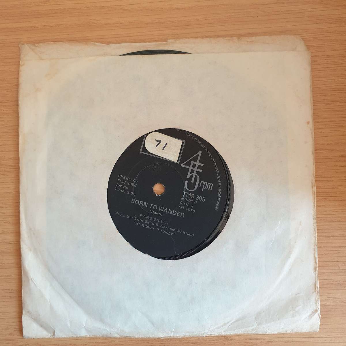 Rare Earth  (I Know) I'm Losing You / Born To Wander | Vinyl 7" Single | (VG+)