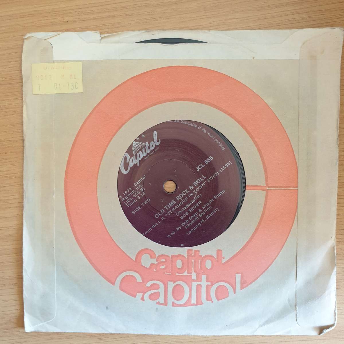 Bob Seger And The Silver Bullet Band  Hollywood Nights | Vinyl 7" Single | (VG+)