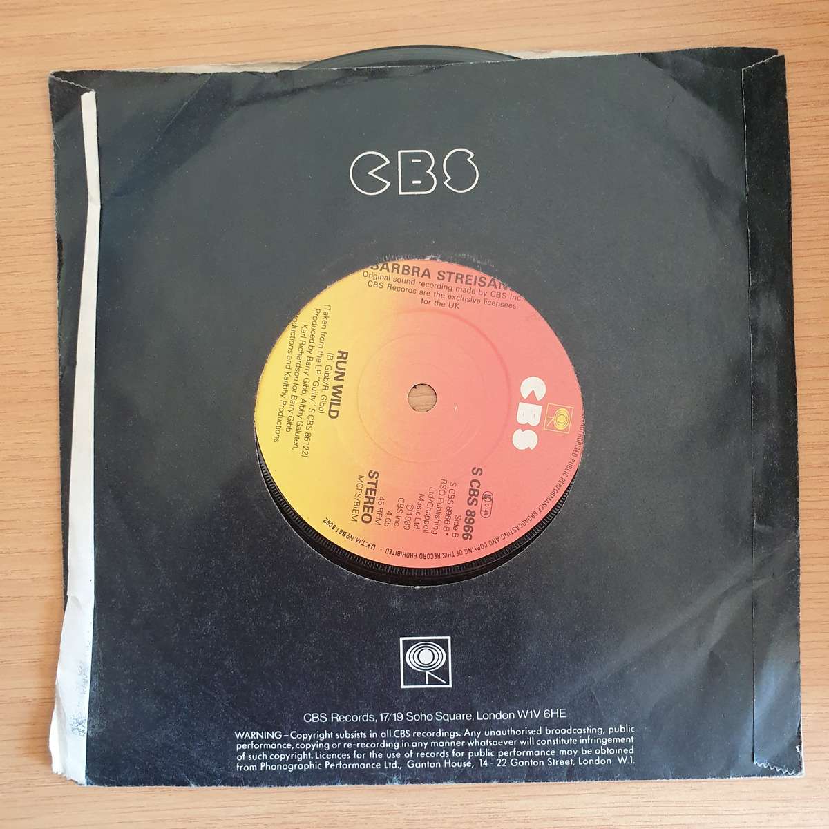 Barbra Streisand  Woman In Love | Vinyl 7" Single | (VG+)
