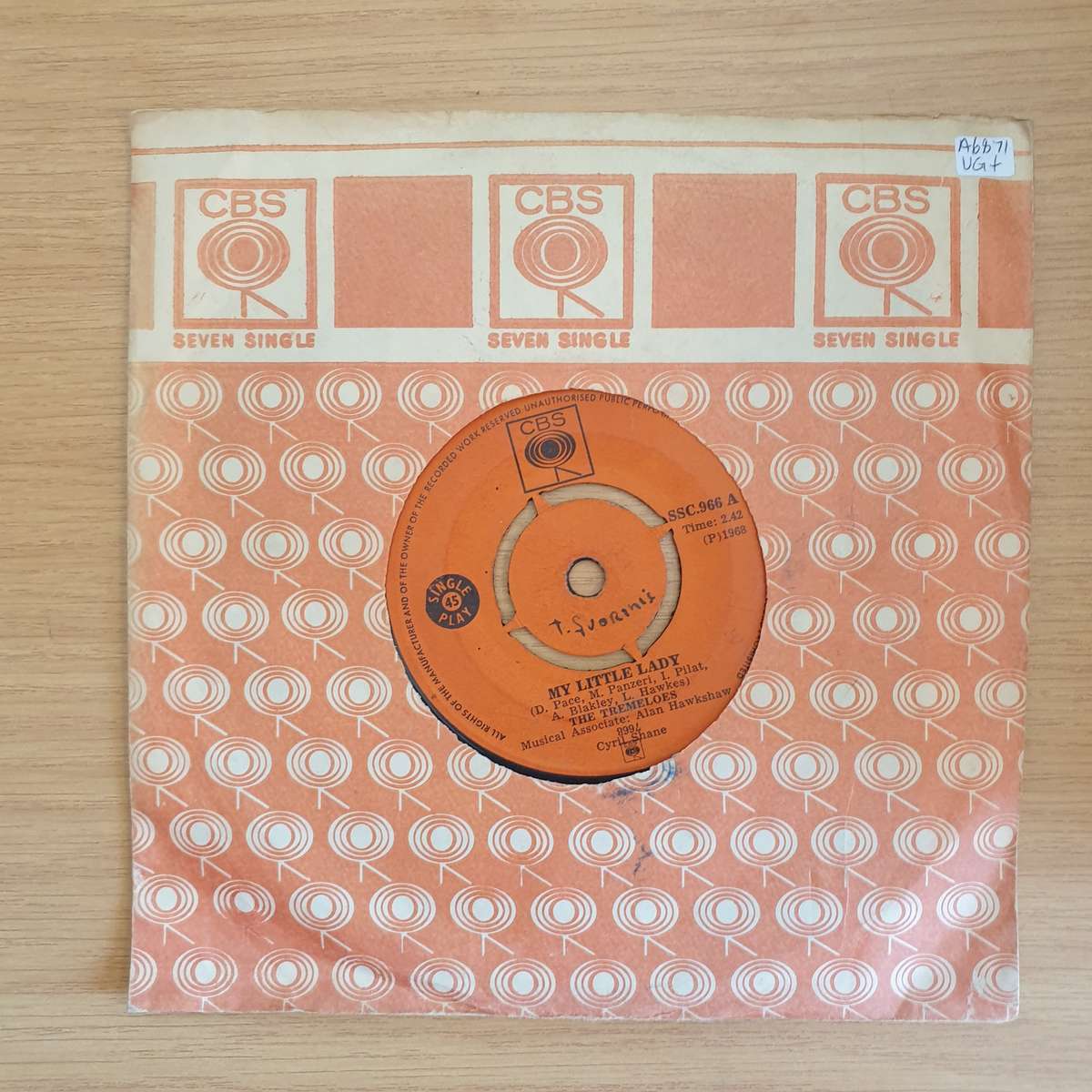 The Tremeloes  My Little Lady | Vinyl 7" Single | (VG+)