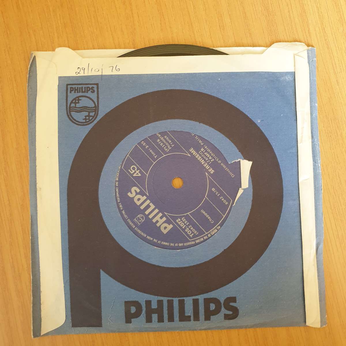 Zamfir  Summer Love (Ete D'Amour) / Serenissime   | Vinyl 7" Single | (VG+)