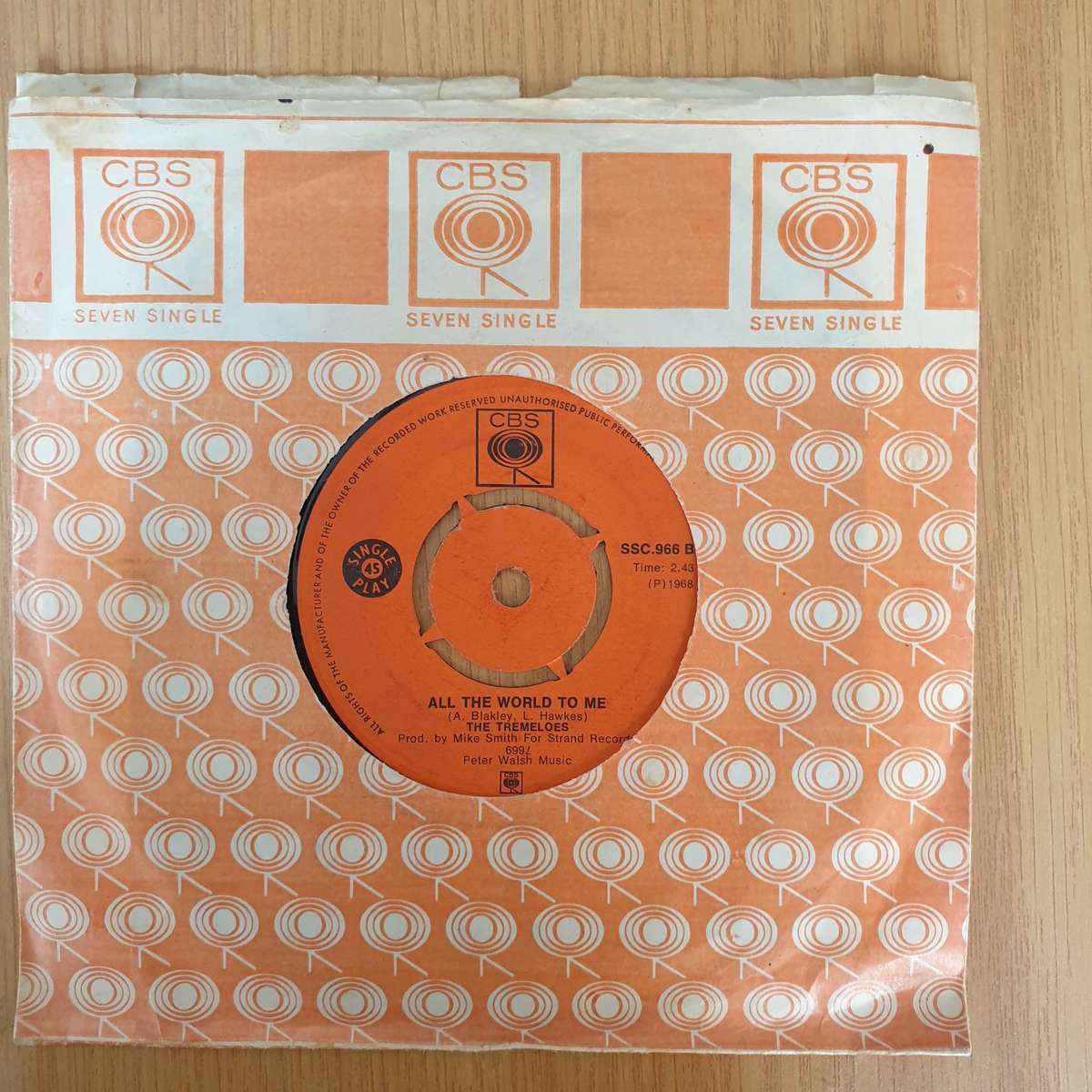 The Tremeloes  My Little Lady  | Vinyl 7" Single | (VG+)