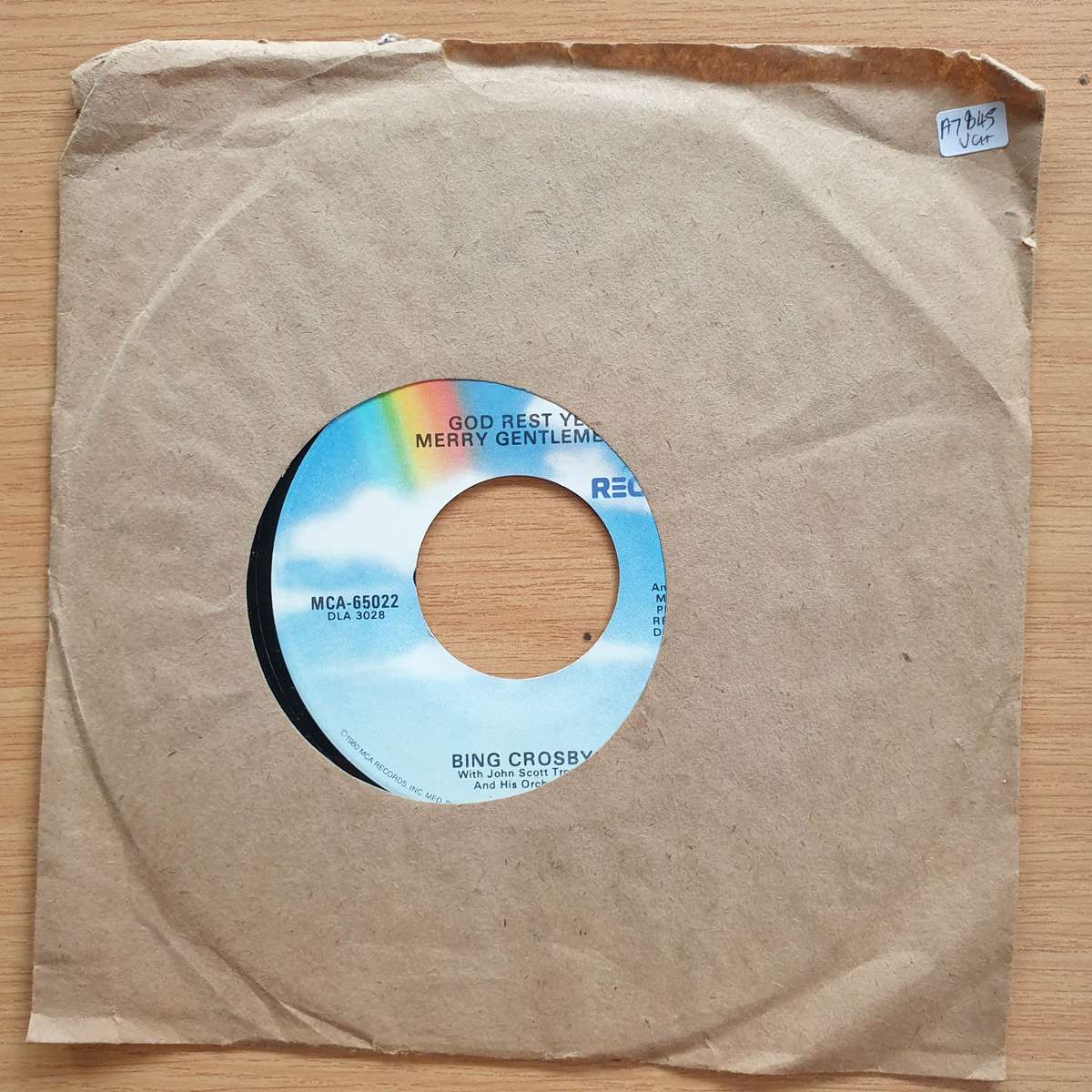 Bing Crosby  White Christmas / God Rest Ye Merry Gentlemen  | Vinyl 7" Single | (VG+)
