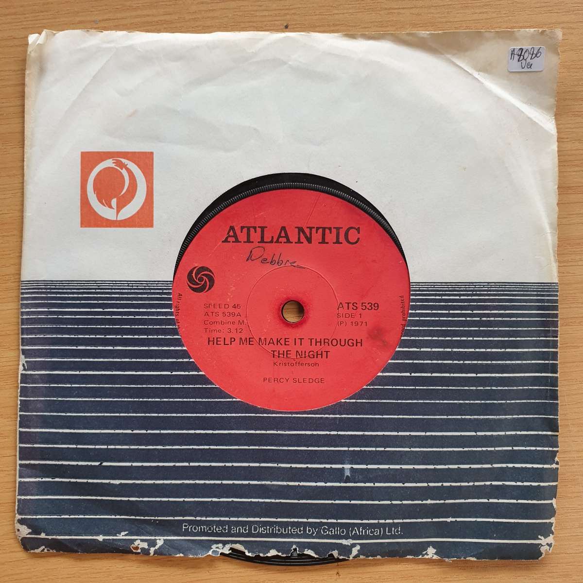 Percy Sledge  Help Me Make It Through The Night / Love Is A Job    | Vinyl 7" Single | (VG+)