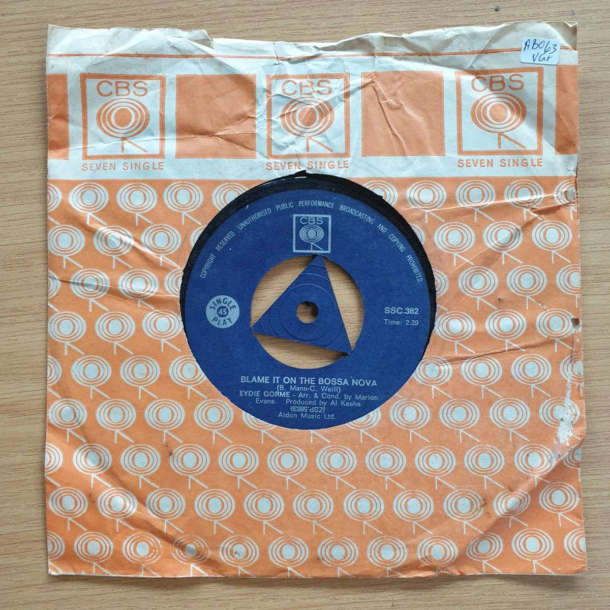 Eydie Gorme  Blame It On The Bossa Nova / Guess I Should Have Loved Him More   | Vinyl 7" Sing...