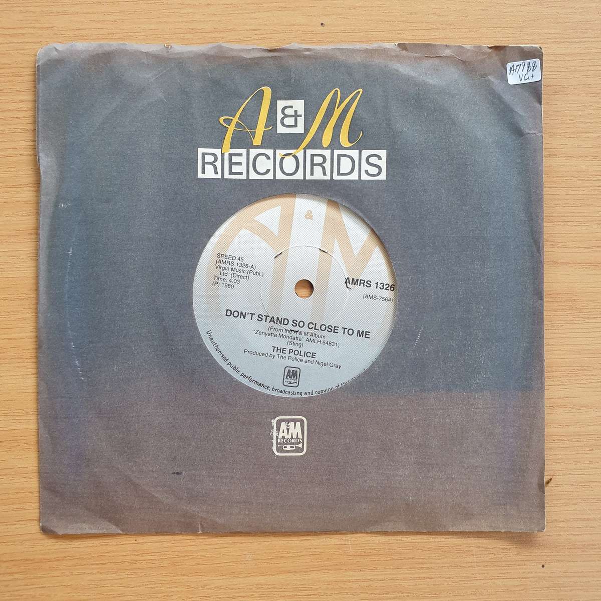 The Police  Don't Stand So Close To Me | Vinyl 7" Single | (VG+)