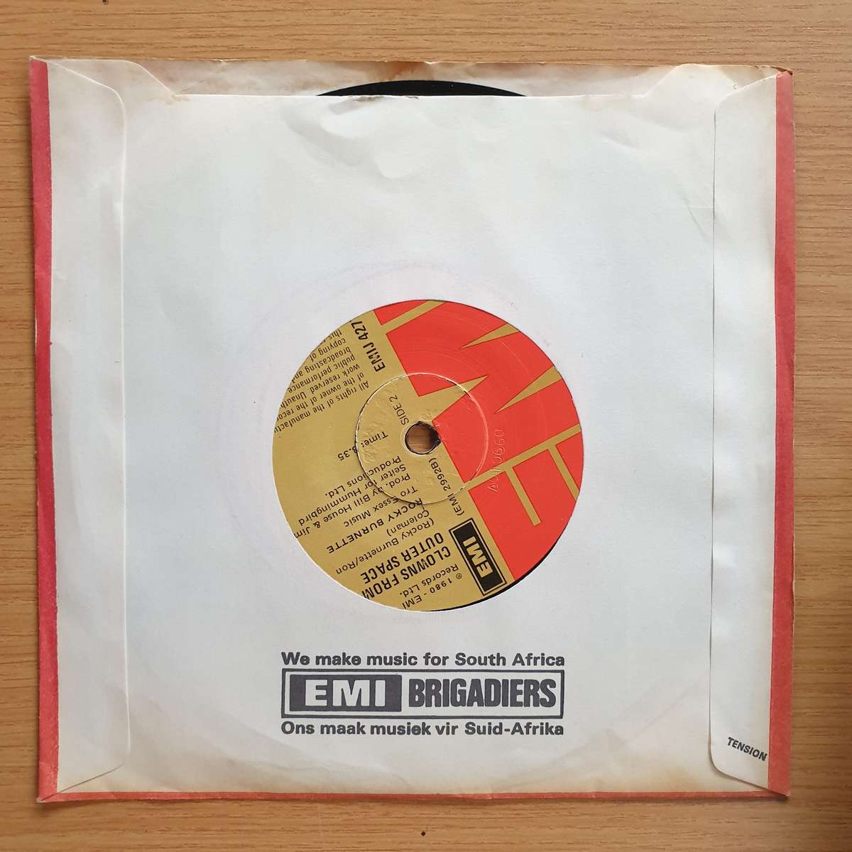 Rocky Burnette  Tired Of Toein' The Line | Vinyl 7" Single | (VG+)