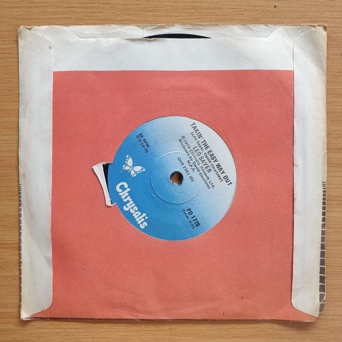 Leo Sayer  When The Money Runs Out | Vinyl 7" Single | (VG+)
