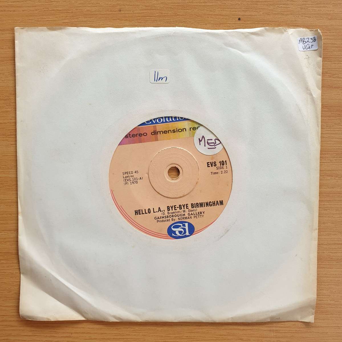 The Gainsborough Gallery  Hello L.A., Bye-Bye Birmingham / Life Is A Song | Vinyl 7" Single | ...