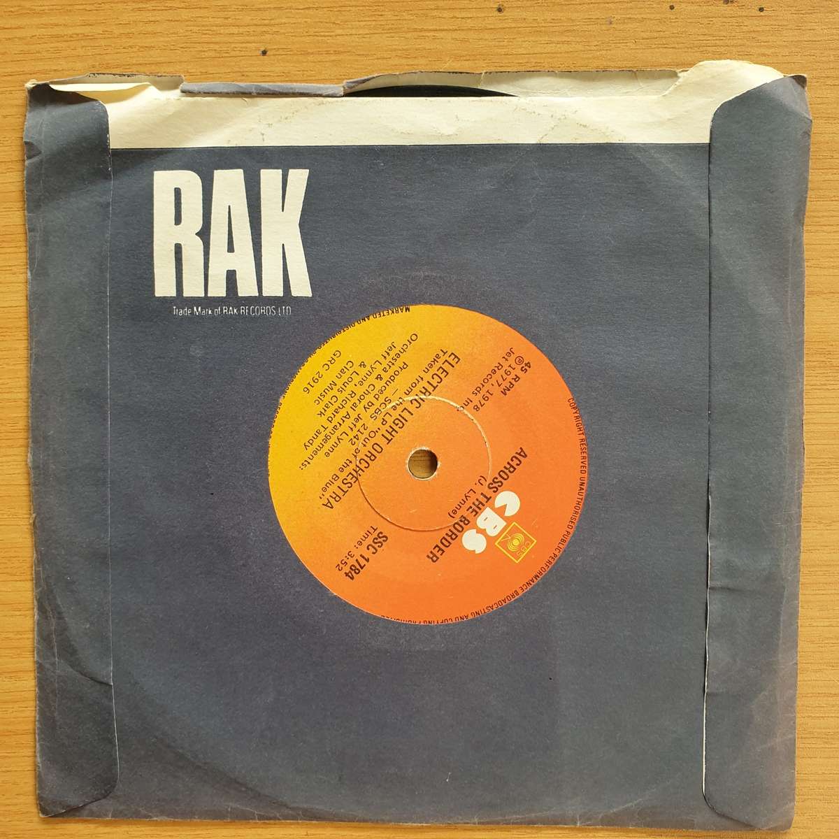 Electric Light Orchestra  Sweet Talkin' Woman    | Vinyl 7" Single | (VG+)