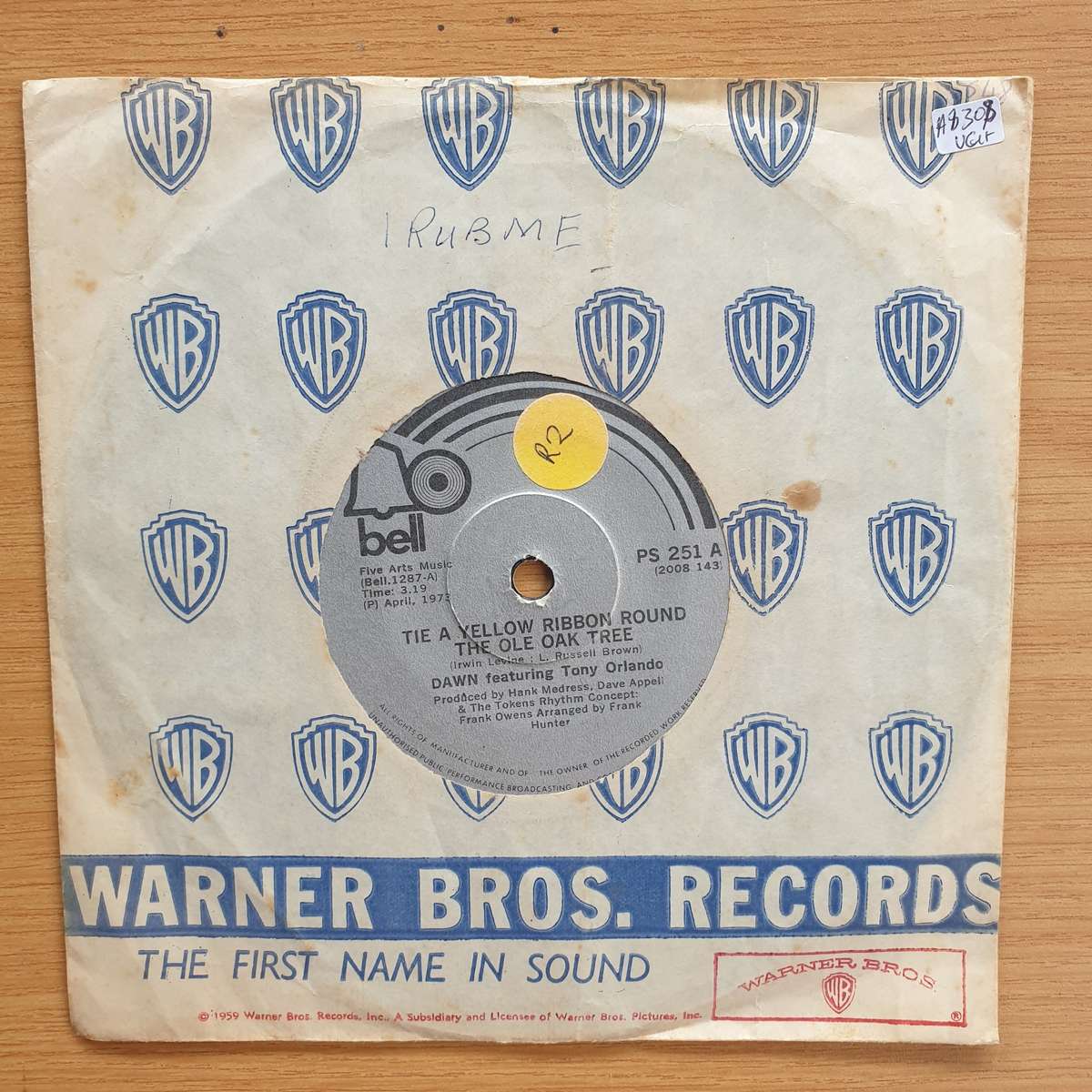 Dawn  Featuring Tony Orlando  Tie A Yellow Ribbon Round The Ole Oak Tree  | Vinyl 7" Single | ...