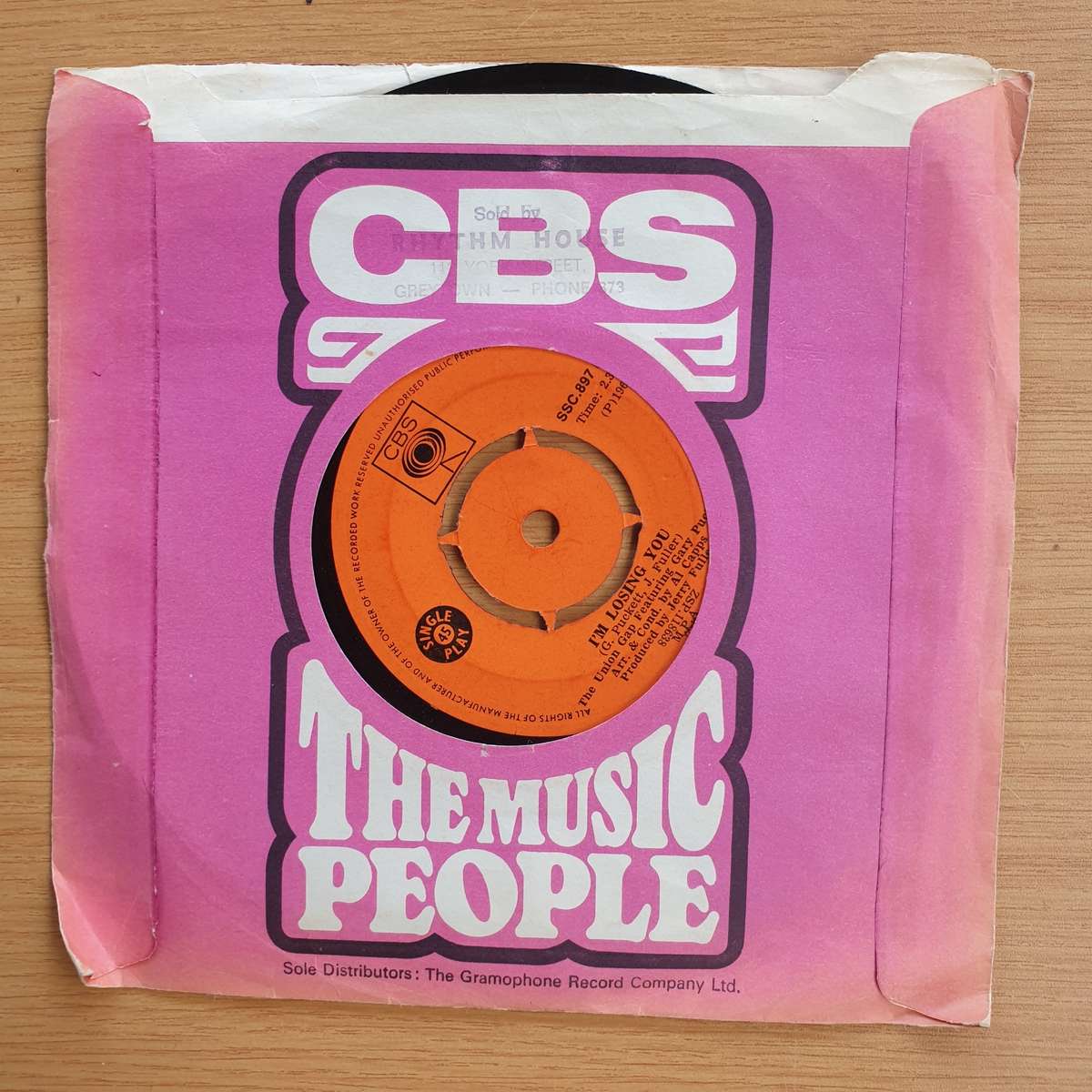 The Union Gap Featuring Gary Puckett   Young Girl  |Vinyl 7" Single | (VG+)