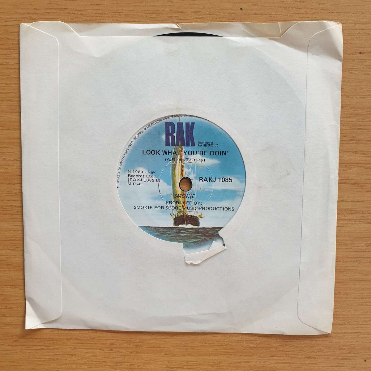 Smokie  Run To Me  | Vinyl 7" Single | (VG+)