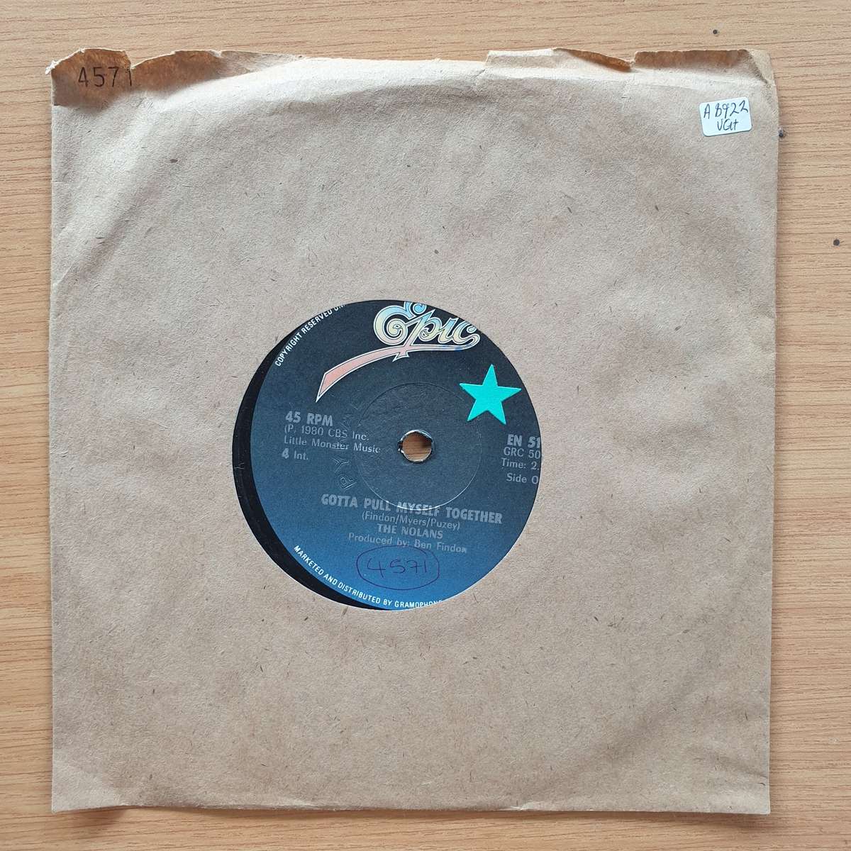 The Nolans - Gotta Pull Myself Together /Directions Of Love   | Vinyl 7" Single | (VG+)