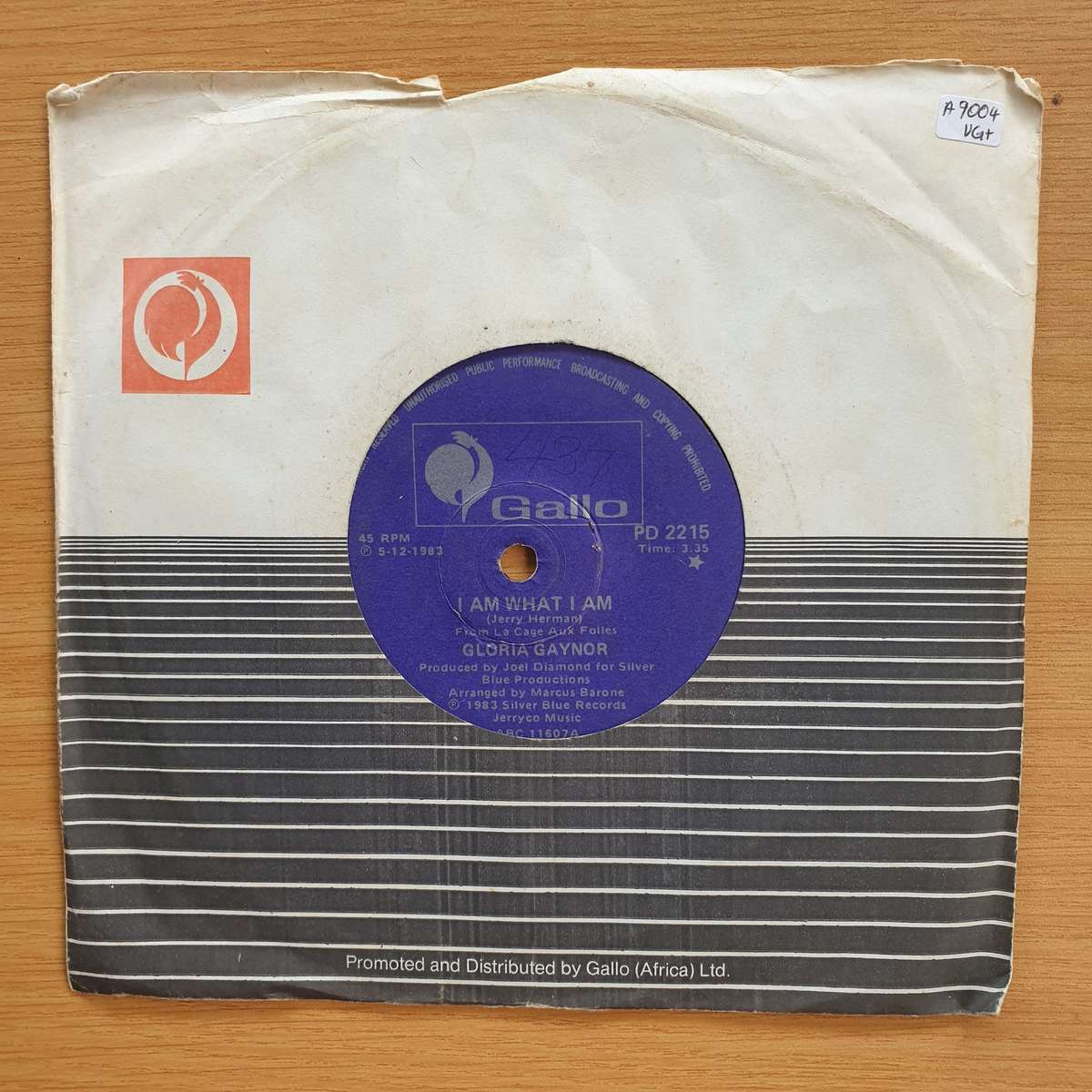 Gloria Gaynor  I Am What I Am   | Vinyl 7" Single | (VG+)