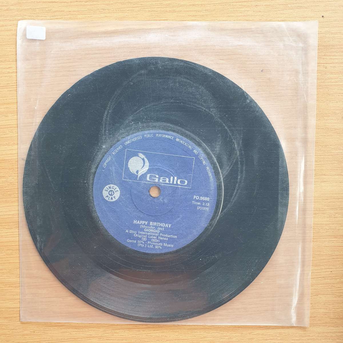 Giorgio   Looky, Looky / Happy Birthday    | Vinyl 7" Single | (VG+)