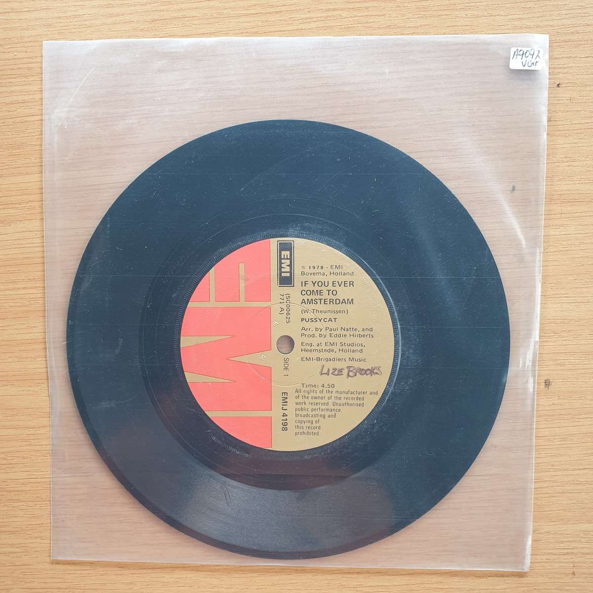 Pussycat  If You Ever Come To Amsterdam  | Vinyl 7" Single | (VG+)