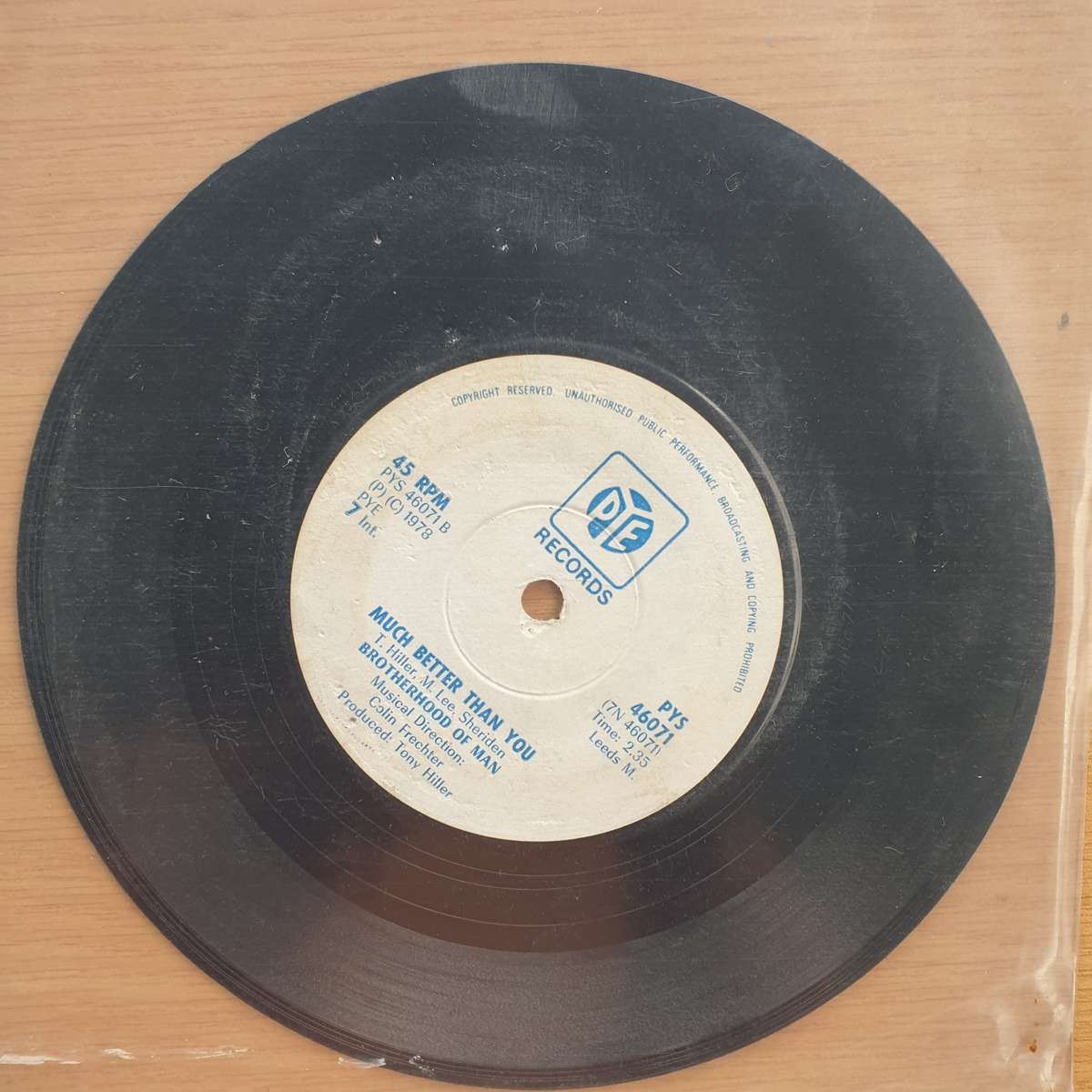 Brotherhood Of Man  Beautiful Lover   | Vinyl 7" Single | (VG+)