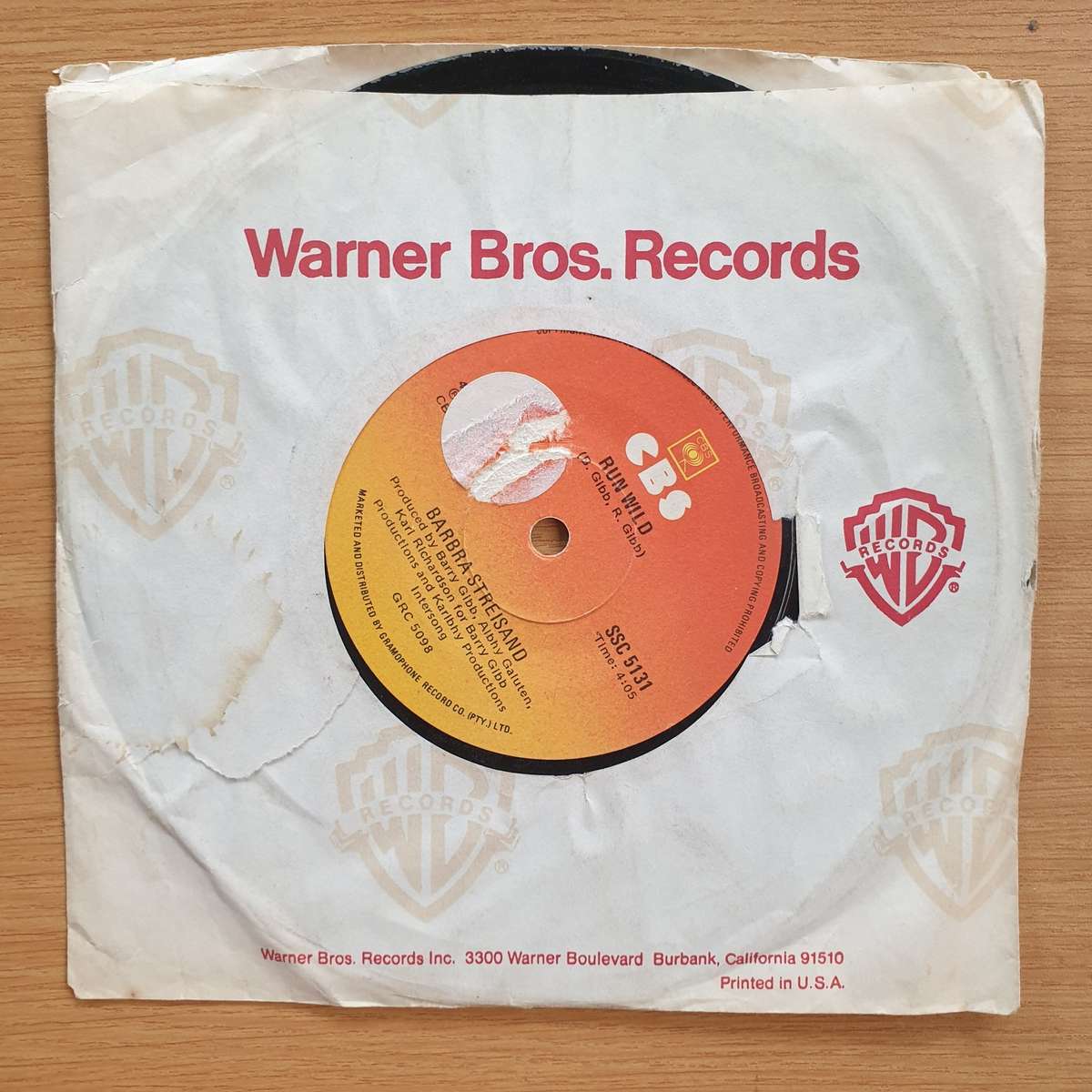 Barbra Streisand  Woman In Love  | Vinyl 7" Single | (VG+)