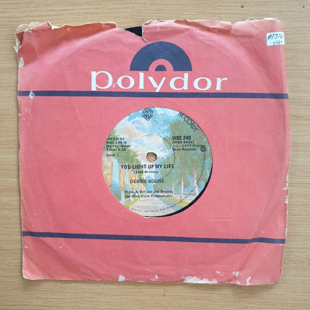 Debbie Boone   You Light Up My Life | Vinyl 7" Single | (VG+)