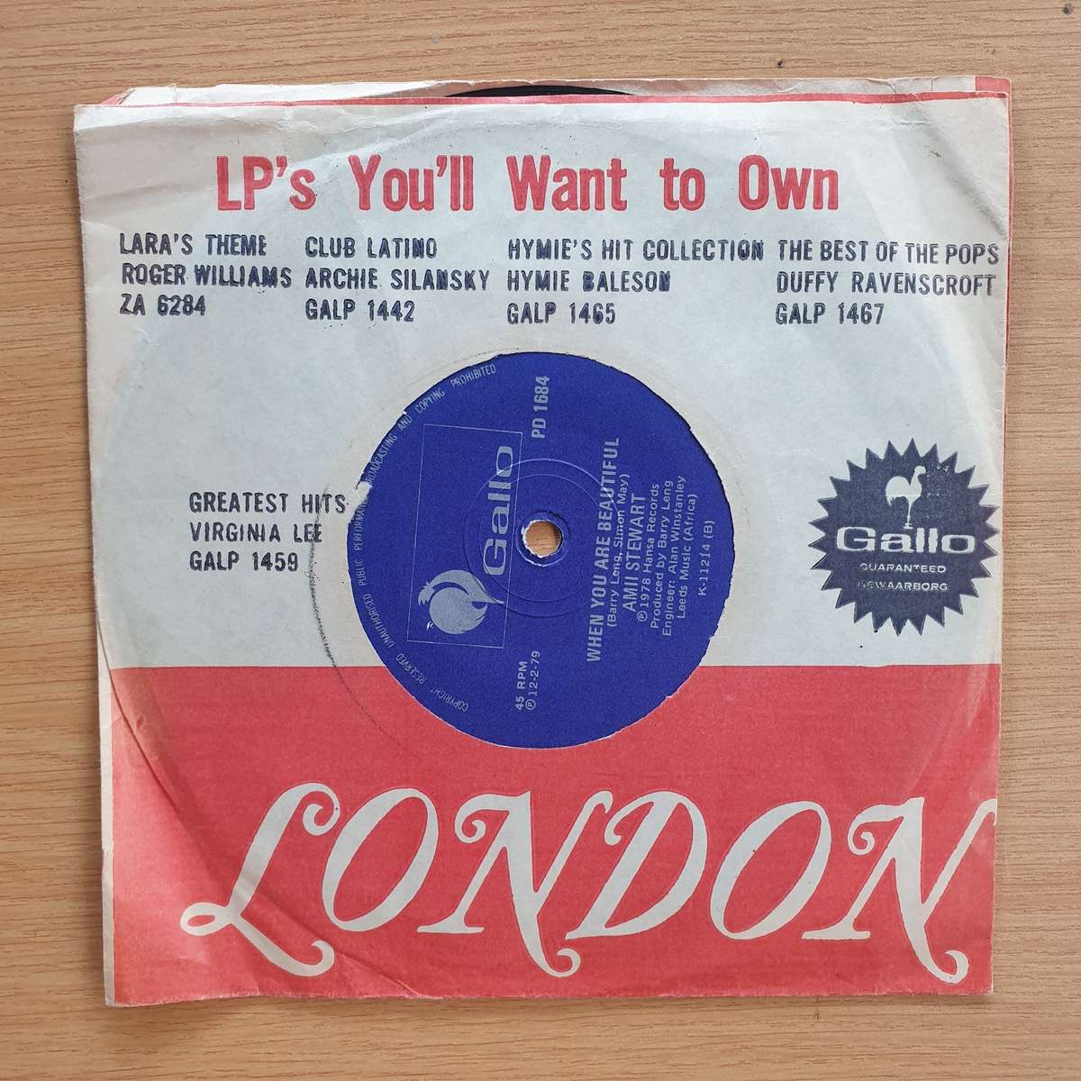 Amii Stewart  Knock On Wood | Vinyl 7" Single | (VG+)