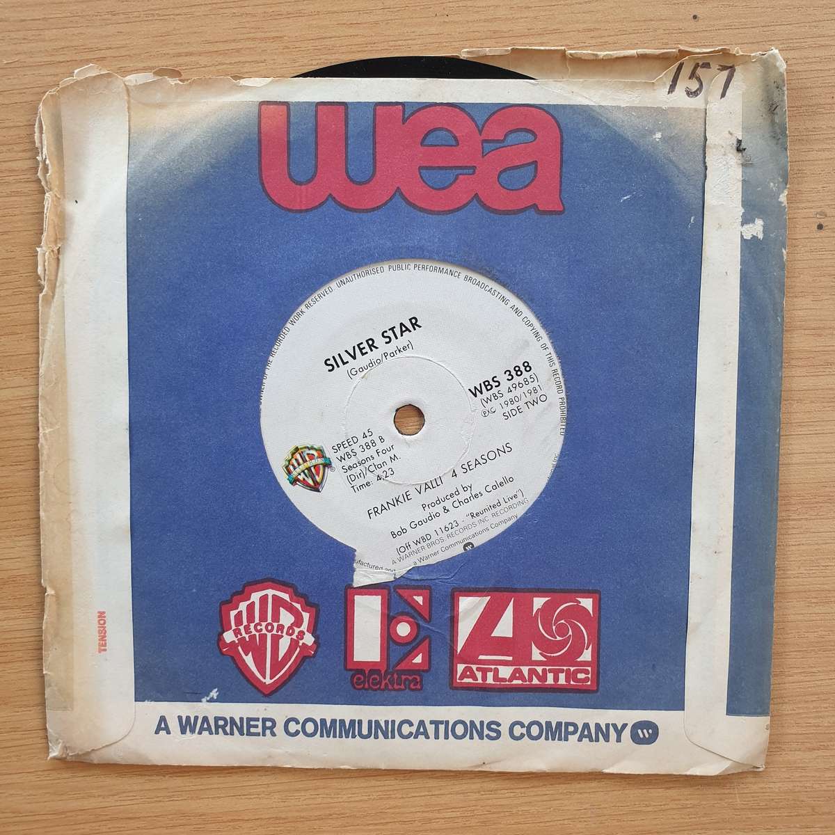 Frankie Valli, 4 Seasons   Heaven Must Have Sent You / Silver Star  | Vinyl 7" Single | (VG+)