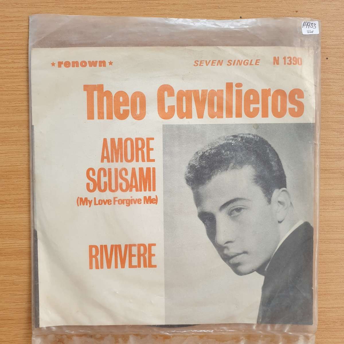 Theo Cavalieros  Amore Scusami (My Love Forgive Me) | Vinyl 7" Single | (VG+)