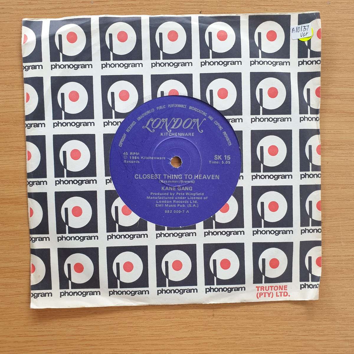 The Kane Gang  Closest Thing To Heaven | Vinyl 7" Single | (VG+)