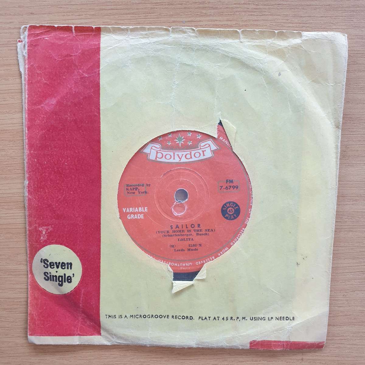 Lolita  La Luna (Quando La Luna) | Vinyl 7" Single | (VG+)