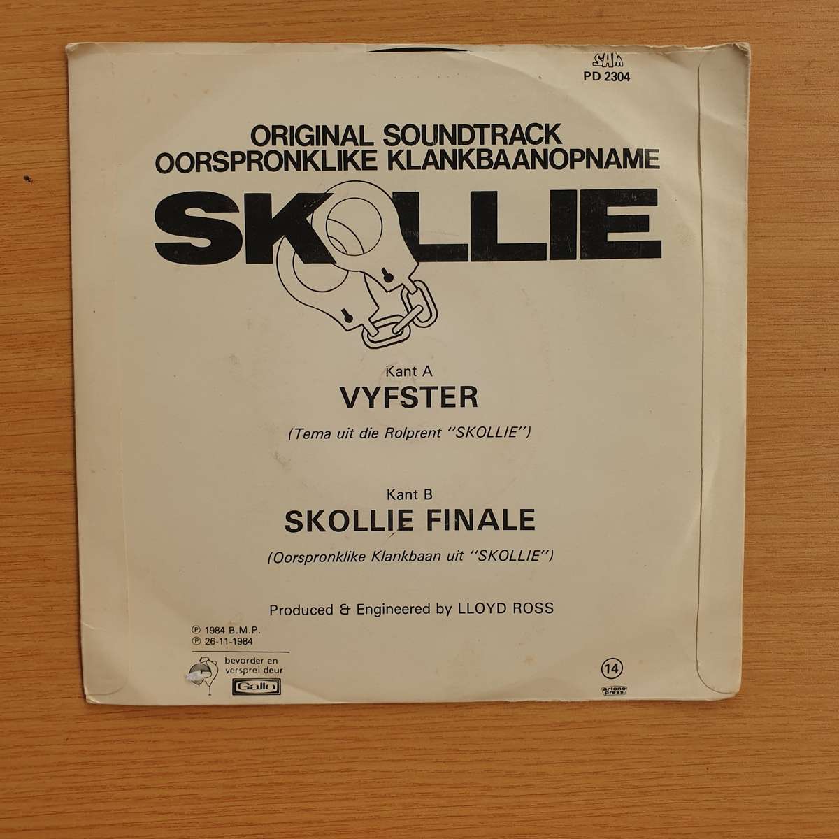 Lloyd Ross  Vyfster (Original Soundtrack "Skollie") | Vinyl 7" Single | (VG+)