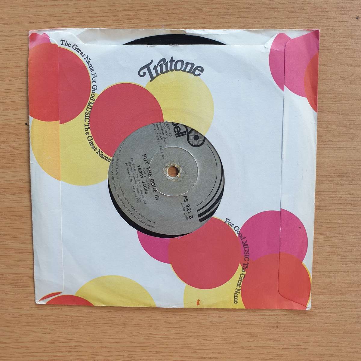 Terry Jacks  Seasons In The Sun / Put The Bone In | Vinyl 7" Single | (VG+)