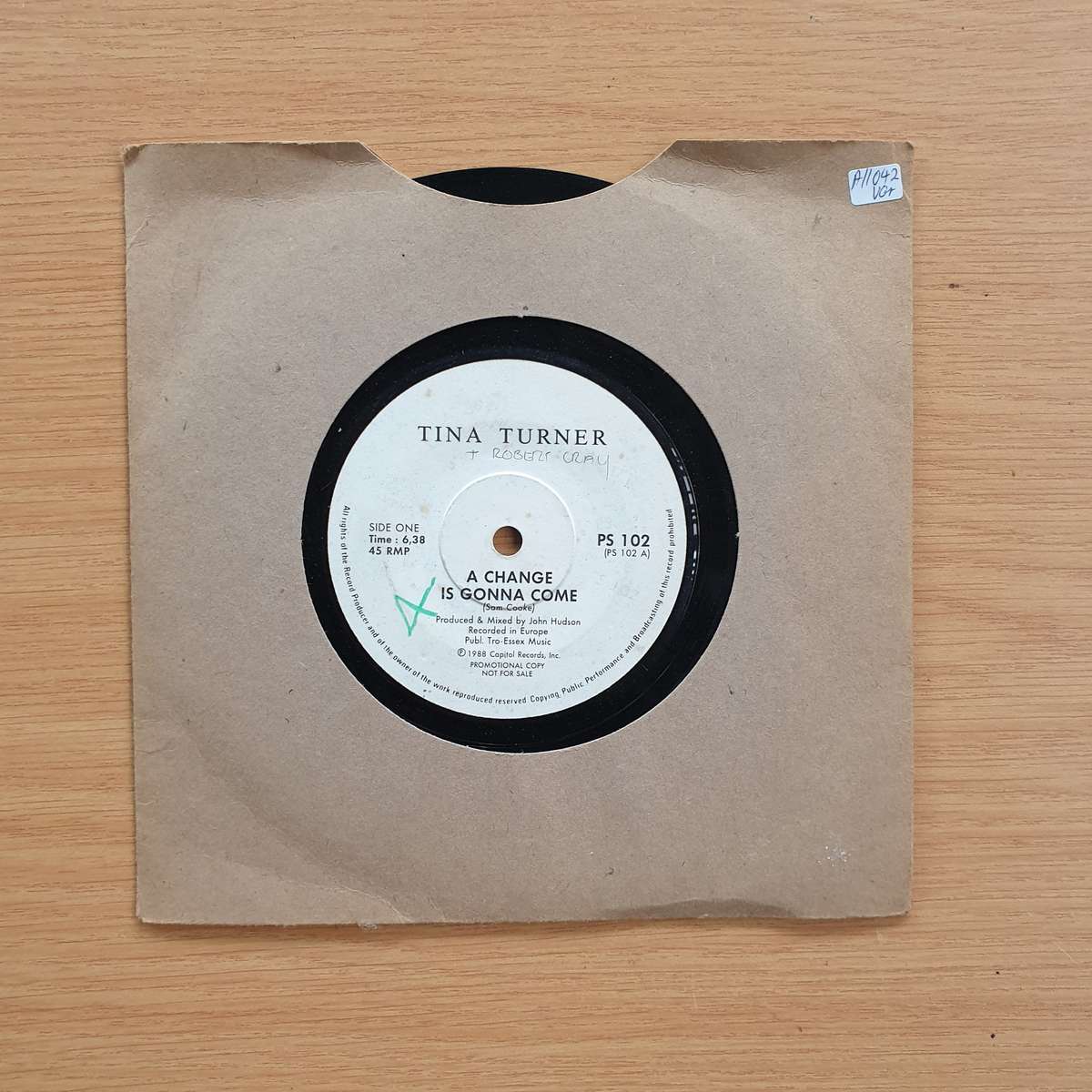 Tina Turner  A Change Is Gonna Come | Vinyl 7" Single | (VG+)