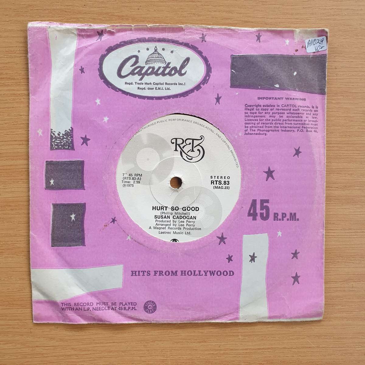 The Upsetters / Susan Cadogan -  Loving Is Good / Hurt So Good | Vinyl 7" Single | (VG+)