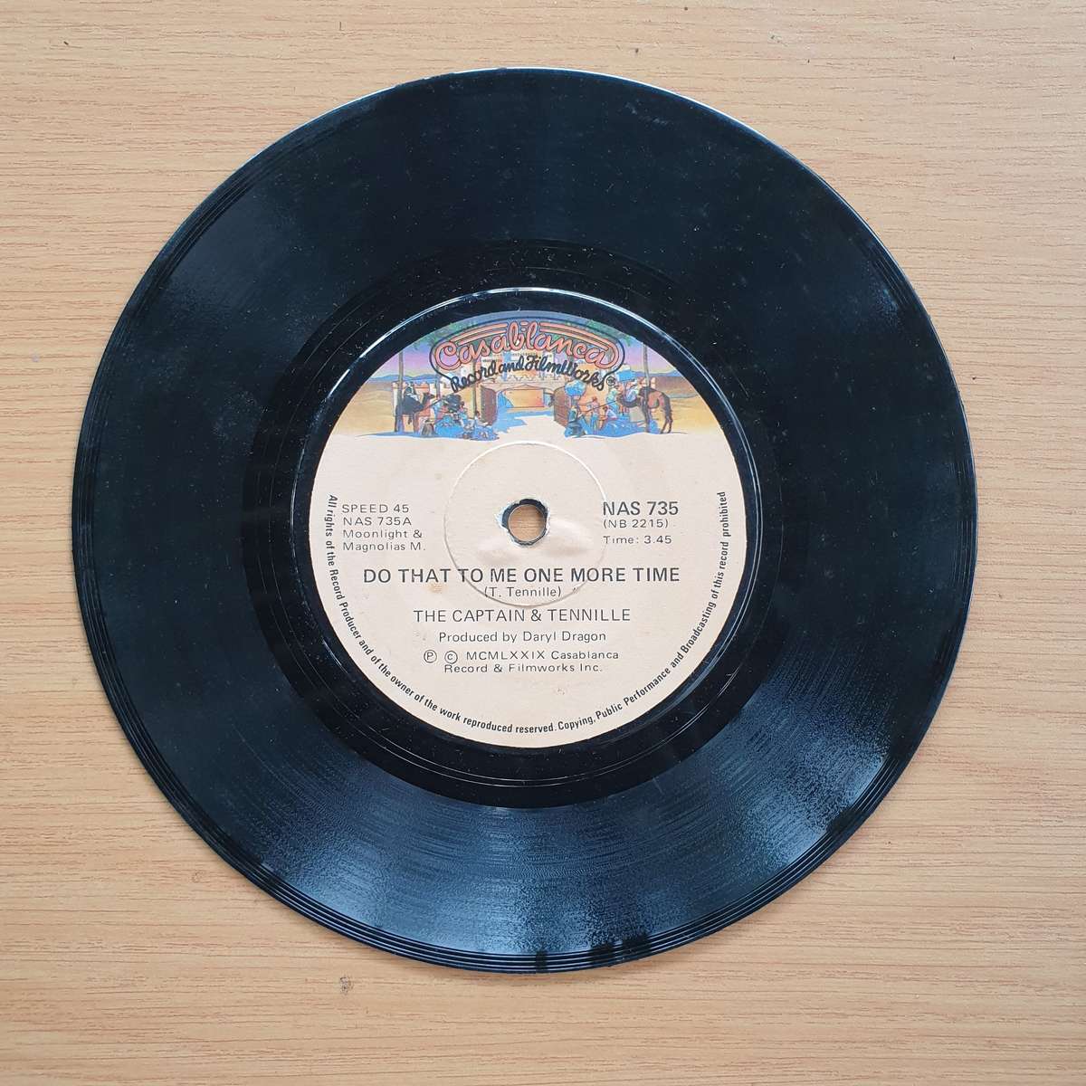 The Captain & Tennille  Do That To Me One More Time | Vinyl 7" Single | (VG+)