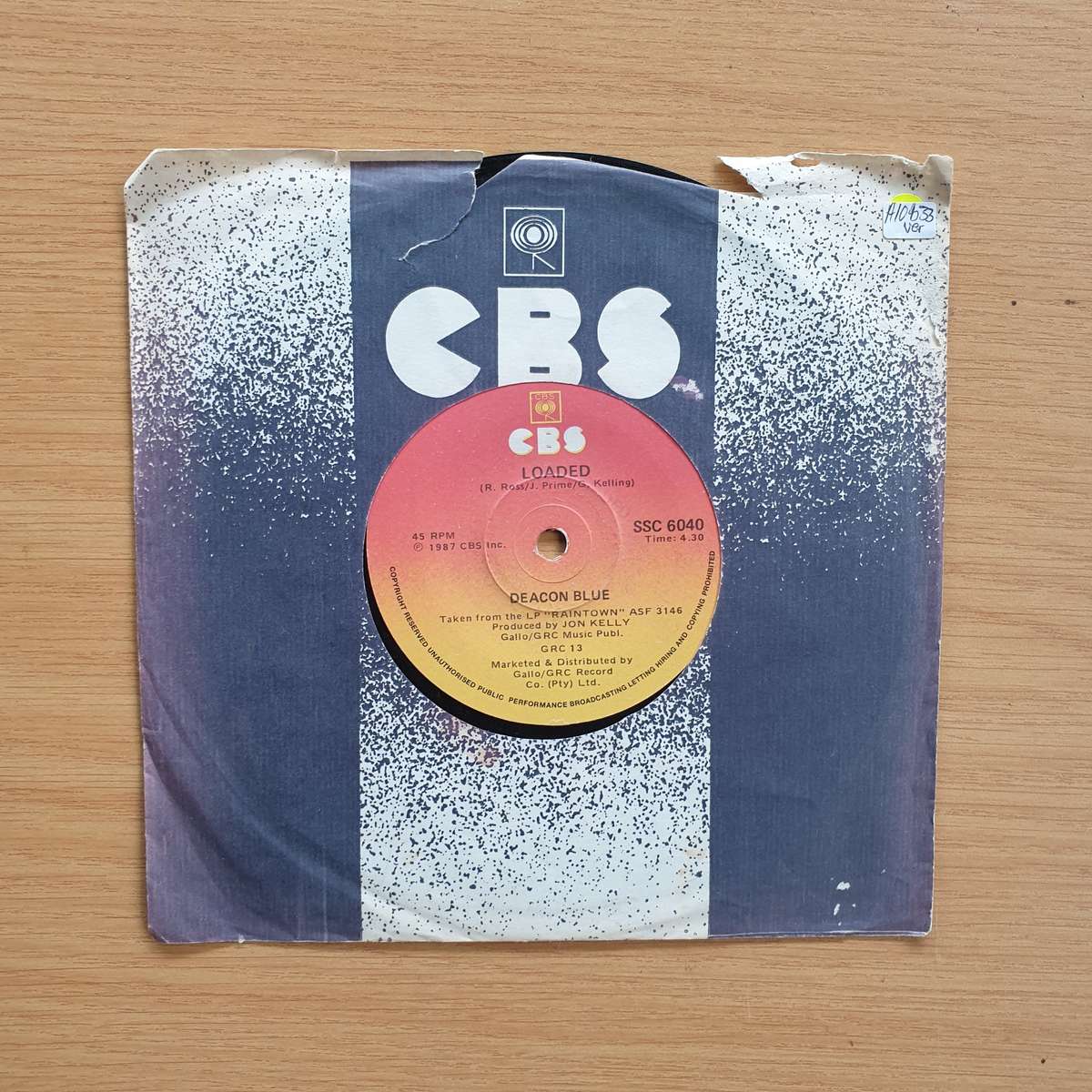 Deacon Blue  Loaded / Kings Of The Western World | Vinyl 7" Single | (VG+)