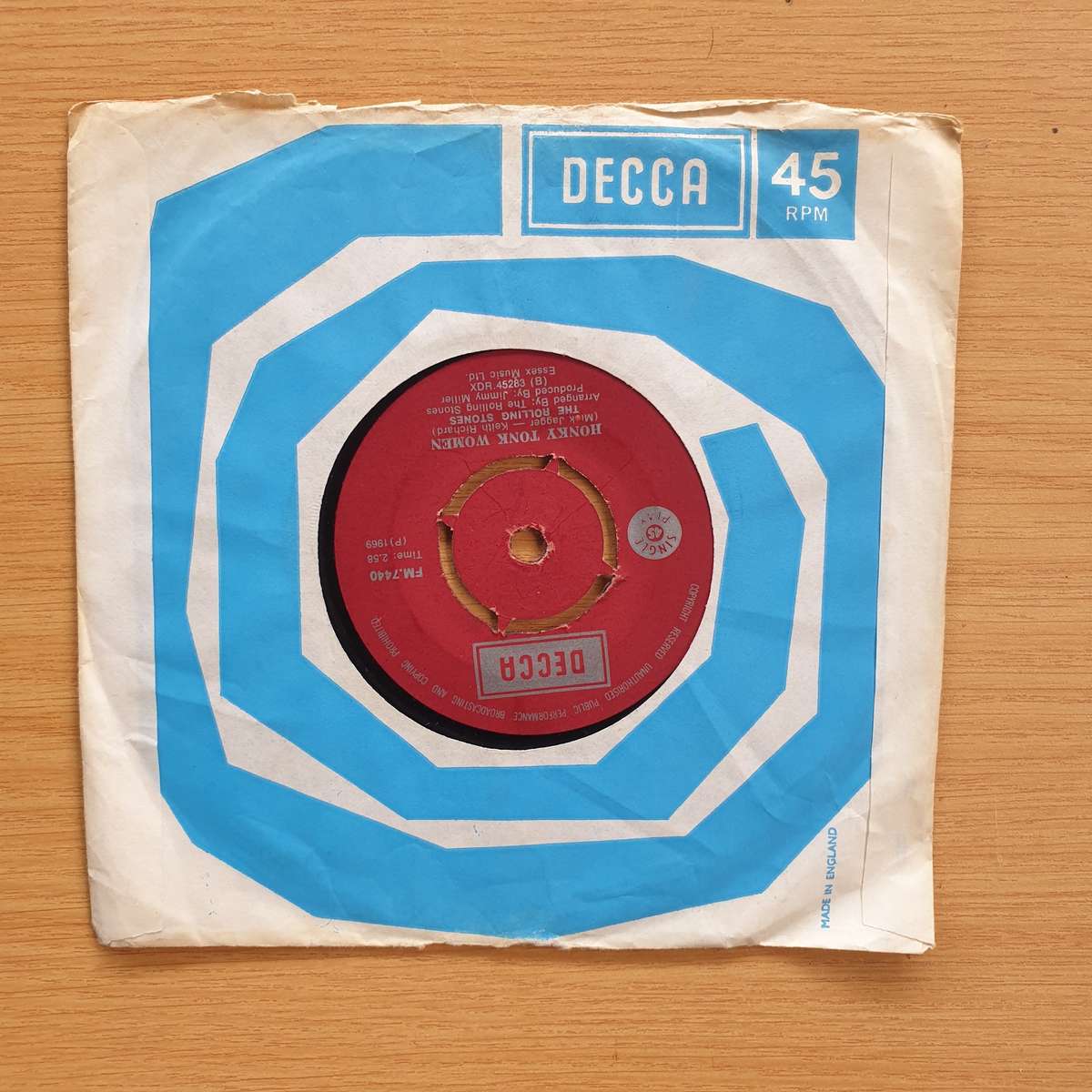 The Rolling Stones  You Can't Always Get What You Want | Vinyl 7" Single | (VG+)