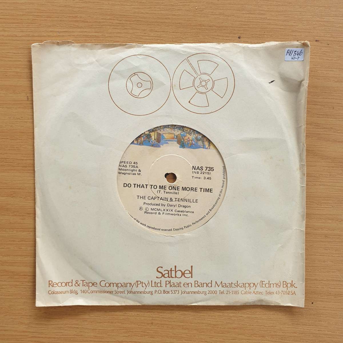 The Captain & Tennille  Do That To Me One More Time | Vinyl 7" Single | (VG+)
