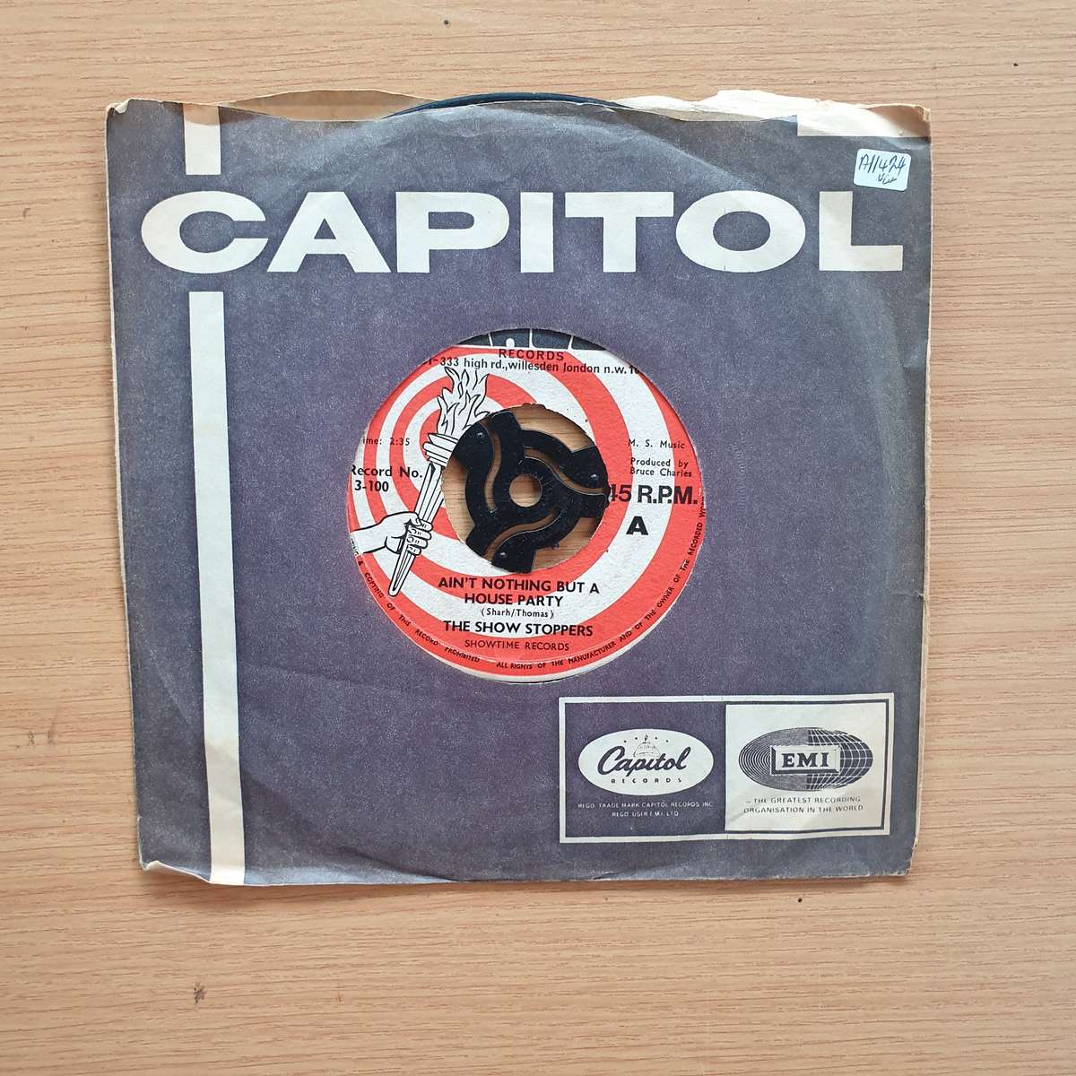 The Showstoppers  Ain't Nothing But A House Party | Vinyl 7" Single | (VG+)
