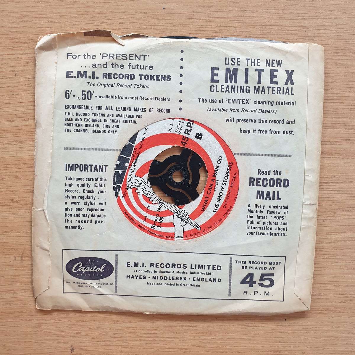 The Showstoppers  Ain't Nothing But A House Party | Vinyl 7" Single | (VG+)