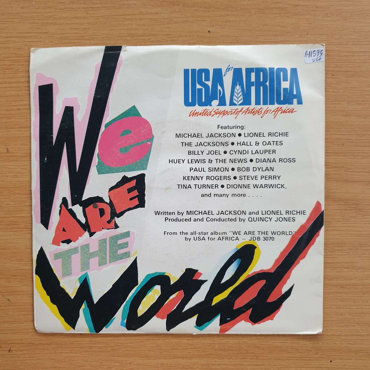 USA For Africa  We Are The World | Vinyl 7" Single | (VG+)